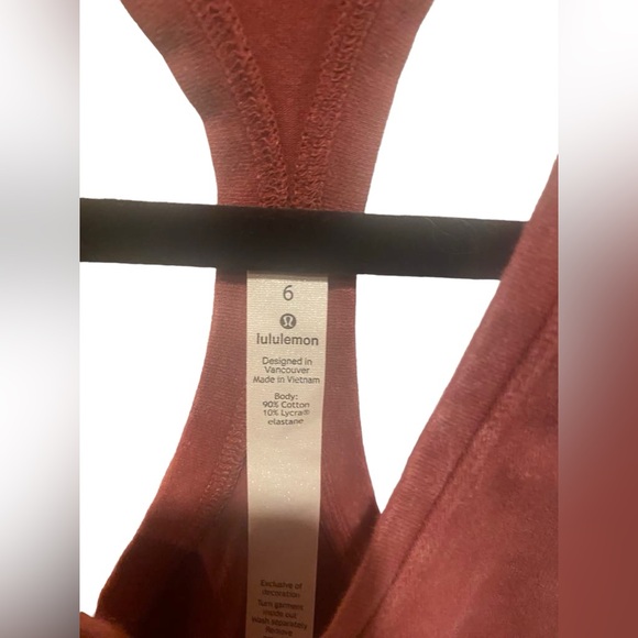 17. NWT Lululemon cool racerback dye tank Size 6 - Picture 3 of 5